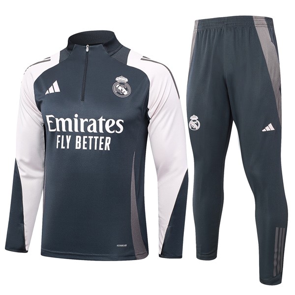 Sudadera De Training Real Madrid 2024-2025 Gris